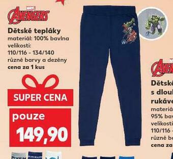 Kaufland Dětské tepláky nabídka