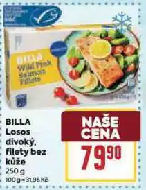 Billa Losos divoký filety bez kůže nabídka