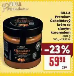 Billa Premium čokoládový krém se slaným karamelem nabídka