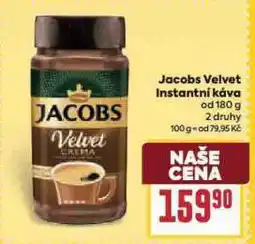 Billa Jacobs velvet instatní káva nabídka