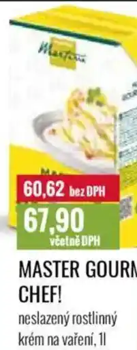 Ratio Master gourmet chef! neslazený rostlinný krém na vaření nabídka