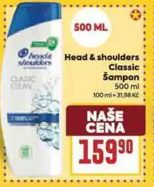 Billa Head a shoulders classic šampon nabídka