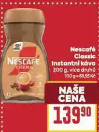 Billa Nescafé classic instatní káva nabídka