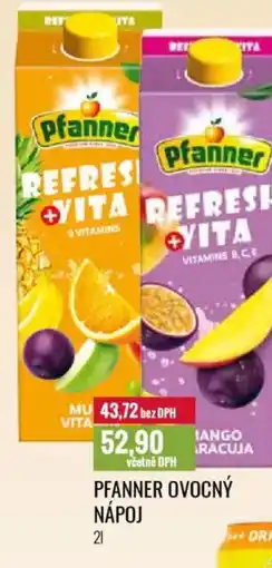 Ratio Pfanner ovocný nápoj nabídka