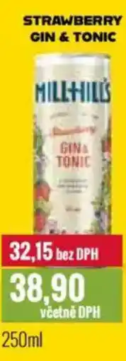 Ratio MILLHILLS Strawberry gin & tonic nabídka