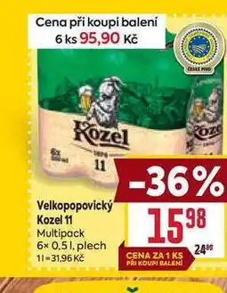 Billa Velkopopovický Kozel 11 Multipack 6x 0,51, plech nabídka