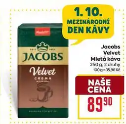 Billa Jacobs Velvet Mletá káva 250 g nabídka