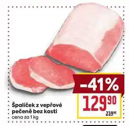 Billa špalíček z vepřové pečeně bez kosti cena za 1 kg nabídka