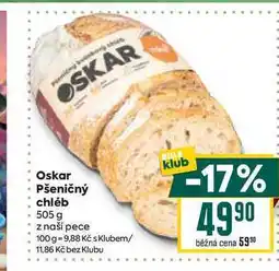 Billa Oskar Pšeničný chléb 505 g nabídka