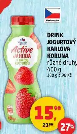 Penny Market DRINK JOGURTOVÝ KARLOVA KORUNA, 400 g nabídka