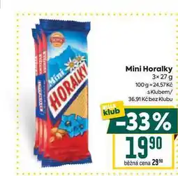 Billa Mini Horalky 3×27 g nabídka