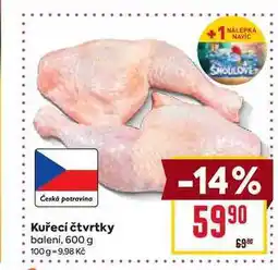 Billa Kuřecí čtvrtky baleni, 600 g nabídka