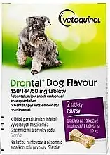 Benu Drontal Dog Flavour 150/144/50 mg 2 tablety nabídka