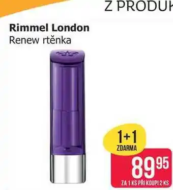 Teta Rimmel London Renew rtěnka nabídka