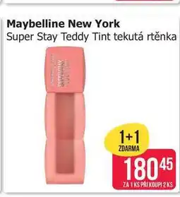 Teta Maybelline New York Super Stay Teddy Tint tekutá rtěnka nabídka