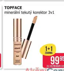 Teta TOPFACE minerální tekutý korektor 3v1 nabídka