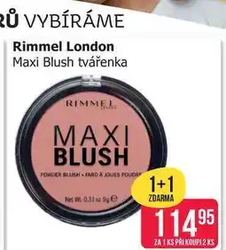 Teta Rimmel London Maxi Blush tvářenka nabídka