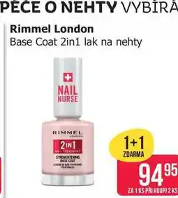 Teta Rimmel London Base Coat 2in1 lak na nehty nabídka