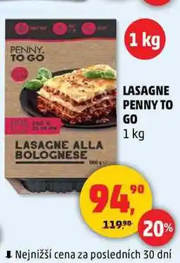 Penny Market LASAGNE PENNY TO GO, 1 kg nabídka