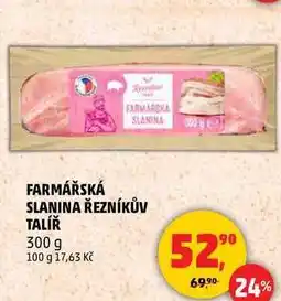 Penny Market FARMÁŘSKÁ SLANINA ŘEZNÍKŮV TALÍŘ, 300 g nabídka