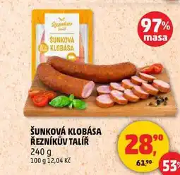 Penny Market ŠUNKOVÁ KLOBÁSA ŘEZNÍKŮV TALÍŘ, 240 g nabídka