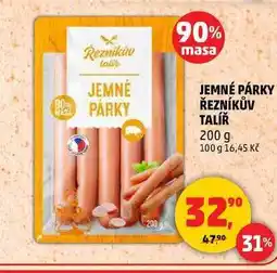 Penny Market JEMNÉ PÁRKY ŘEZNÍKŮV TALÍŘ, 200 g nabídka