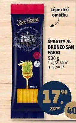 Penny Market ŠPAGETY AL BRONZO SAN FABIO, 500 g nabídka