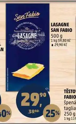 Penny Market LASAGNE SAN FABIO, 500 g nabídka