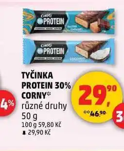Penny Market TYČINKA PROTEIN 30% CORNY, 50 g nabídka