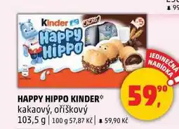 Penny Market HAPPY HIPPO KINDER, 103,5 g nabídka