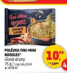 Penny Market POLÉVKA FINI-MINI NOODLES, 75 g nabídka
