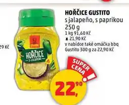 Penny Market HOŘČICE GUSTITO s jalapeño, s paprikou, 250 g nabídka
