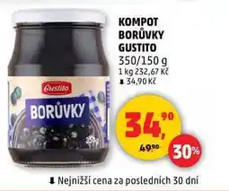 Penny Market KOMPOT BORŮVKY GUSTITO, 350 g nabídka