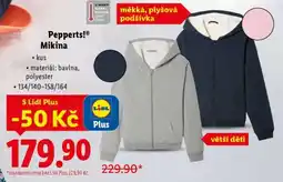 Lidl pepperts MIKINA nabídka