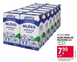 Makro Mléko trvanlivé polotučné 1,5% nabídka