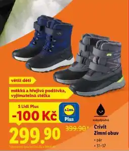 Lidl Crivit Zimní obuv nabídka