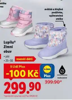 Lidl lupilu ZIMNÍ OBUV nabídka