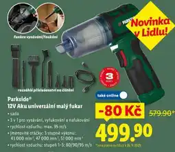 Lidl Parkside 12V Aku univerzální malý fukar nabídka
