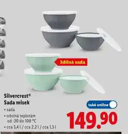 Lidl Silvercrest Sada misek nabídka