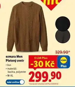 Lidl esmara Men Pletený svetr nabídka