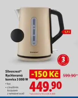 Lidl SILVERCREST RYCHLOVARNÁ KONVICE 3 000 W nabídka