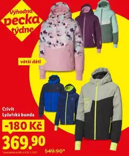 Lidl Crivit lyžařská bunda nabídka