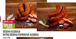 Ratio DĚDOVA KLOBÁSA RETRO DĚDOVA PAPRIKOVÁ KLOBÁSA cena za 1Kg nabídka