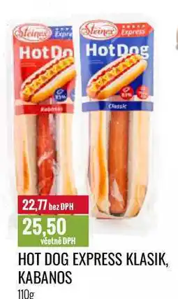 Ratio HOT DOG EXPRESS KLASIK, KABANOS 110g nabídka