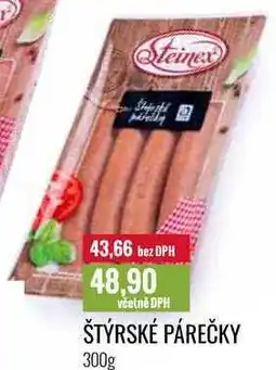 Ratio ŠTÝRSKÉ PÁREČKY 300g nabídka