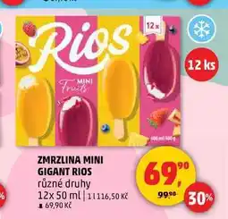 Penny Market ZMRZLINA MINI GIGANT RIOS, 12x 50 ml nabídka
