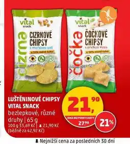 Penny Market LUŠTĚNINOVÉ CHIPSY VITAL SNACK, 65 g nabídka