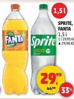 Penny Market SPRITE, FANTA, 1,5 l nabídka