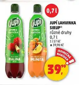 Penny Market JUPI LAHVINKA SIRUP, 0,7 l nabídka