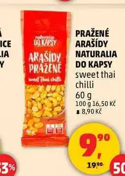 Penny Market PRAŽENÉ ARAŠÍDY NATURALIA DO KAPSY sweet thai chilli, 60 g nabídka
